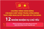 12 nhóm nhiệm vụ chủ yếu trong Chương trình hành động của BCH Trung ương Đảng 