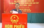 Cử tri Huế tham gia bầu cử tích cực, trách nhiệm​