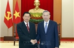 Tổng Bí thư Tô Lâm tiếp Bộ trưởng Bộ Công an Lào