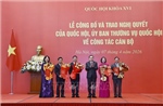 Chủ tịch Quốc hội dự Lễ công bố, trao Nghị quyết của Quốc hội, UBTVQH về công tác cán bộ