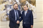 Chủ tịch Quốc hội Trần Thanh Mẫn gặp Tổng Bí thư Đảng Tái lập Cộng sản Italy Maurizio Acerbo