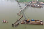 Tăng tốc xây cầu Vân Phúc bắc qua sông Hồng