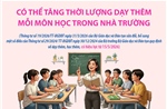 Có thể tăng thời lượng dạy thêm mỗi môn học trong nhà trường