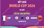 Kết quả World Cup 2026 ngày 10/7   