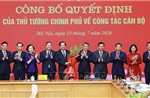 Thủ tướng Lê Minh Hưng chủ lễ công bố quyết định về công tác cán bộ