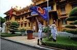 Lễ Thượng cờ ASEAN do Bộ trưởng Ngoại giao Lê Hoài Trung chủ trì  ​​​​​​​ 