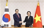 Chủ tịch Quốc hội Trần Thanh Mẫn hội kiến Thủ tướng Hàn Quốc Han Seong Sook