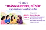 Tổ chức 'Tháng nghe phụ nữ nói' vào tháng 10 hằng năm