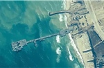 Cầu cảng 320 triệu USD mà Mỹ mới xây ở Gaza bị sóng lớn đánh vỡ