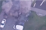 Video khoảnh khắc ô tô trong khu dân cư bất ngờ phát nổ ở Moskva