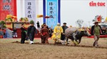 Tái hiện nghi lễ vua Lê Đại Hành cày Tịch điền tại Lễ hội Tịch điền Đọi Sơn 2023