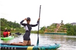 Chèo SUP trên hồ Vua Lê, nơi tinh hoa sơn thủy hội tụ