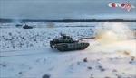 Xem quân đội Nga tập trận bắn đạn thật cùng &#39;sát thủ chiến trường&#39; T-90M