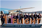 Vietnam Airlines thực hiện chuyến bay chở khách đầu tiên tại Sân bay Long Thành