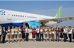 Cận cảnh chuyến bay đầu tiên của Bamboo Airways đến sân bay Long Thành