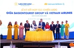 Vietnam Airlines và Saigontourist Group ký kết hợp tác toàn diện giai đoạn 2026 - 2030