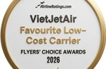 Vietjet được bình chọn 'Hãng hàng không được yêu thích' và 'Đồng phục tiếp viên đẹp nhất'
