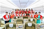 Giai điệu Quốc khánh vang lên ở độ cao 10.000 m trên chuyến bay Vietnam Airlines