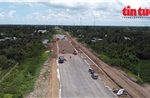 Chỉ còn 1 tháng hoàn thành, cao tốc Mỹ Thuận - Cần Thơ vẫn thiếu cát