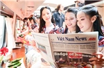 Chuyến tàu Độc lập chào hành trình Thăng Long - Kinh Bắc đón thí sinh dự thi Hoa hậu 