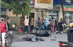 Ô tô mất lái đâm liên hoàn trên phố Trần Đại nghĩa 