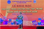 Hơn 100 gian hàng tham gia chương trình 'Khuyến mại tập trung' Hà Nội 2026