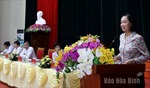 Thường trực Ban Bí thư Trương Thị Mai tiếp xúc cử tri tại Hòa Bình