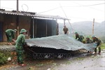 Bộ đội Biên phòng Lai Châu kịp thời giúp dân khắc phục hậu quả thiên tai