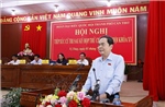 Chủ tịch Quốc hội Trần Thanh Mẫn tiếp xúc cử tri sau Kỳ họp thứ 9