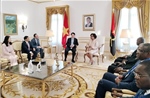 Chủ tịch nước Lương Cường hội kiến Chủ tịch Quốc hội Angola