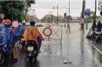 Mưa lớn gây ngập nhiều tuyến đường trung tâm thành phố Huế