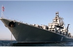 Tuần dương hạm Varyag của Nga tập trận ở Địa Trung Hải