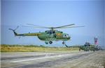 Trực thăng của Không quân Việt Nam có mặt tại sân bay Điện Biên