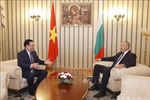 Chủ tịch Quốc hội Vương Đình Huệ hội kiến Tổng thống Bulgaria 