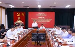 Đoàn kiểm tra của Bộ Chính trị làm việc với Đảng ủy Học viện Chính trị quốc gia Hồ Chí Minh