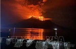Núi lửa Ruang ở Indonesia phun trào tro bụi cao 3.000 m