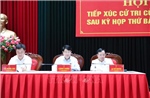 Thường trực Ban Bí thư Lương Cường tiếp xúc cử tri tại thành phố Thanh Hóa