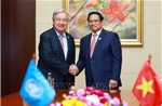 Thủ tướng Phạm Minh Chính gặp Tổng Thư ký Liên hợp quốc Antonio Guterres