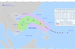 Siêu bão Man-yi di chuyển theo hướng Tây Bắc, tốc độ 20 km/h