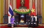 Chủ tịch nước Lương Cường tiếp Thủ tướng Thái Lan Paetongtarn Shinawatra