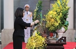 Đoàn Thông tấn xã Việt Nam vào viếng nguyên Chủ tịch nước Trần Đức Lương