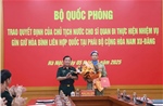 Trao Quyết định của Chủ tịch nước cho sĩ quan đi gìn giữ hòa bình tại Nam Sudan
