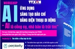 Trải nghiệm sử dụng AI tại gian trưng bày của TTXVN ở Hội Báo toàn quốc 2025