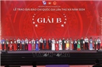 Lễ trao Giải Báo chí Quốc gia lần thứ 19 - năm 2024: Trao giải B cho các tác giả