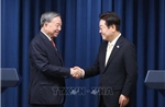 Tổng Bí thư Tô Lâm và Tổng thống Hàn Quốc Lee Jae Myung gặp gỡ báo chí