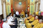 Trưởng Ban Tuyên giáo và Dân vận Trung ương thăm, chúc mừng các tổ chức tôn giáo