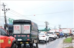 Quốc lộ 26 đoạn qua Đắk Lắk thường xuyên ùn tắc trong mùa thu hoạch sầu riêng