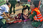 Bộ đội Biên phòng kịp thời cứu ngư dân bị tai nạn trên biển