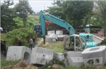 Khẩn trương thi công công trình bảo vệ khẩn cấp bờ biển Hội An