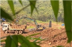 Công trường khai thác đá ở Đồng Nai vẫn hoạt động dù đã bị xử phạt